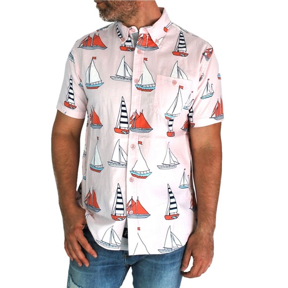 Tilly's Other - TILLY’S ARTISTRY IN MOTION Sailboat Printed Shirt